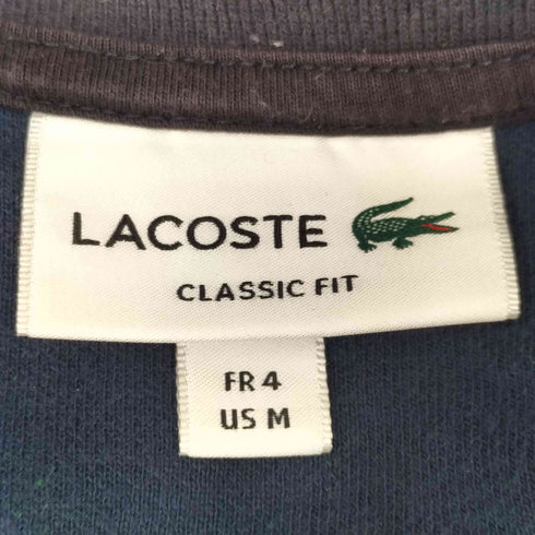 ラコステ LACOSTE ワンポイントロゴ刺繍 総柄 ショートスリーブ ポロシャツ メンズ import:M