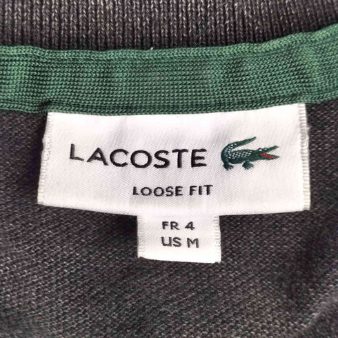 ラコステ LACOSTE ワンポイントロゴ刺繍 鹿の子 ショートスリーブ ポロシャツ メンズ import:M
