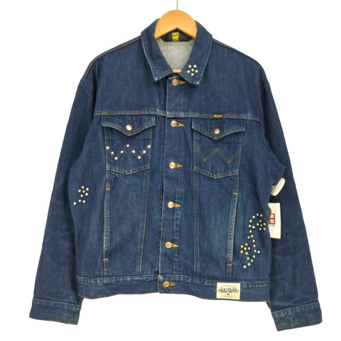 ラングラー Wrangler BADWAY スタッズ TRUCKER デニムジャケット メンズ JPN:M