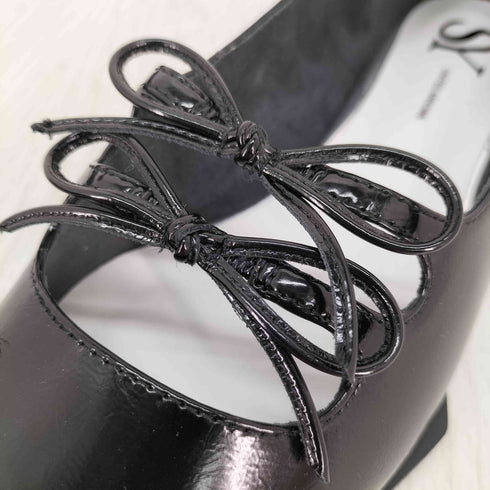 オデットエオディール Odette e Odile ダブルリボンピース フラット15 ポインテッドトゥ パンプス レディース JPN:24.5