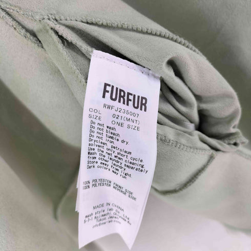 ファーファー furfur エコファーリバーシブルブルゾン レディース ONE SIZE