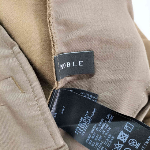 ノーブル Noble TRツイル裏起毛スラックスパンツ レディース JPN:38