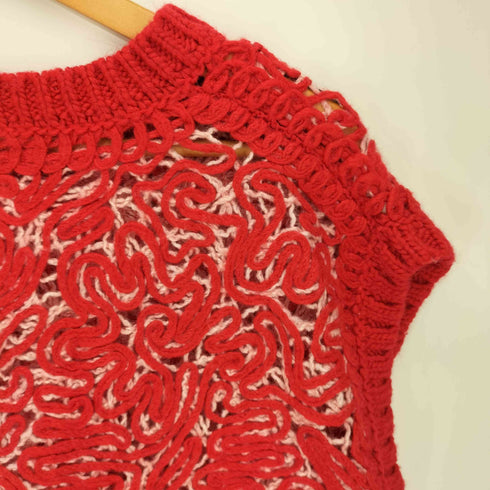 クヌースマーフ Knuth Marf embroidery knit best エンブロイダリーニットベスト レディース FREE