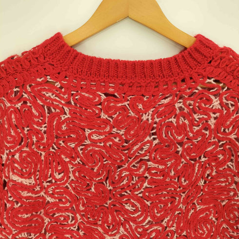 クヌースマーフ Knuth Marf embroidery knit best エンブロイダリーニットベスト レディース FREE