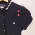 フレッドペリー FRED PERRY AMY WINEHOUSE 鹿の子 ポロシャツ レディース UK:8