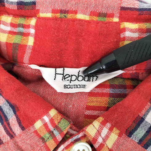 HEPBURN boutique ヘプバーンブティック ボタンダウン ガーゼ 半袖 シャツ メンズ