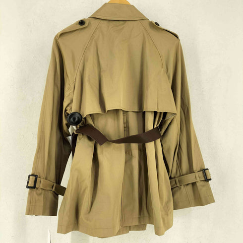フレイアイディー FRAY I.D 25AW レザーベルトショートトレンチコート レディース 0