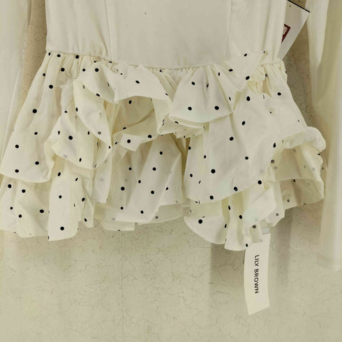 リリーブラウン Lily Brown 26SS ベロアフリルバルーントップス レディース FREE