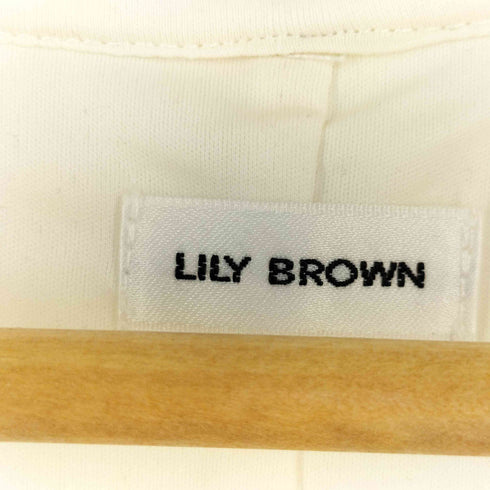 リリーブラウン Lily Brown 26SS ベロアフリルバルーントップス レディース FREE