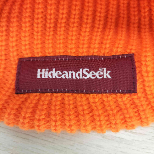 ハイドアンドシーク HIDE AND SEEK Cursive Logo Knit Cap ニット キャップ メンズ
