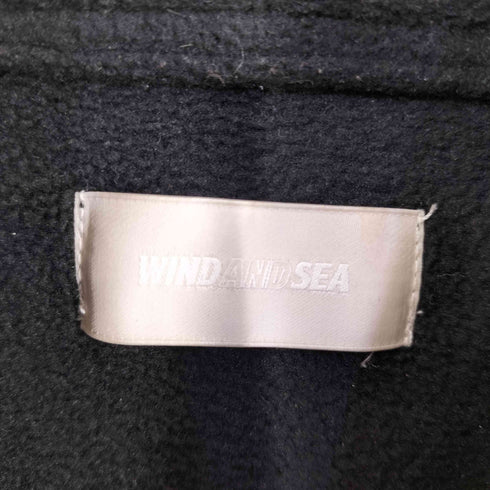ウィンダンシー WIND AND SEA バックロゴ ハーフジップ フリース ジャケット メンズ XL