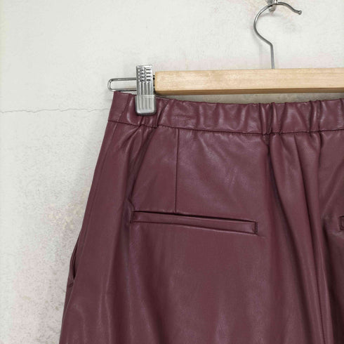 7-IDconcept フェイクレザー ガウチョパンツ レディース JPN:40