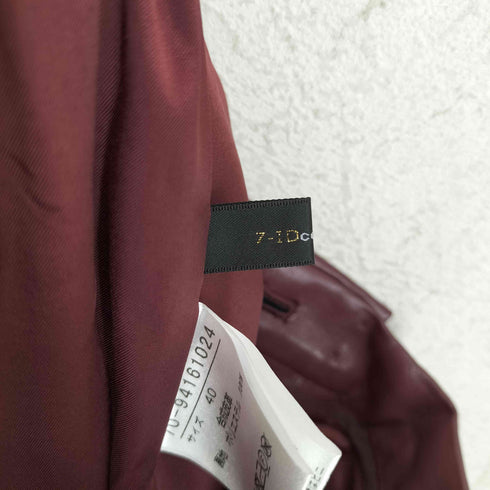 7-IDconcept フェイクレザー ガウチョパンツ レディース JPN:40