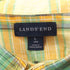 ランズエンド LANDS END ボタンダウン チェック 半袖シャツ メンズ JPN:L