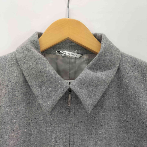 マレーラ MARELLA MADE IN ITALY Angora Virgin Wool イタリア製 白タグ アンゴラ バージン ウール メランジ スポーツ ジャケット スウィングトップ ブルゾン LAMPO ジップ レディース EUR:44