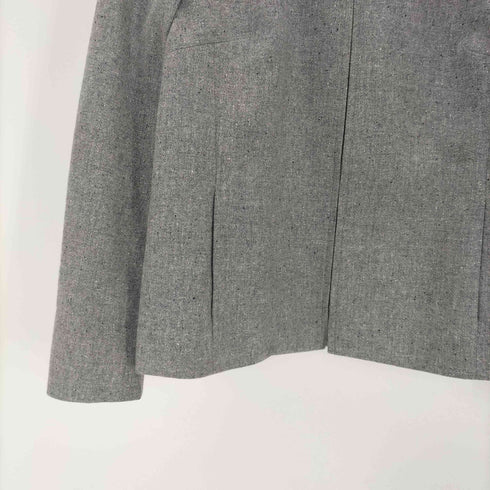 マレーラ MARELLA MADE IN ITALY Angora Virgin Wool イタリア製 白タグ アンゴラ バージン ウール メランジ スポーツ ジャケット スウィングトップ ブルゾン LAMPO ジップ レディース EUR:44