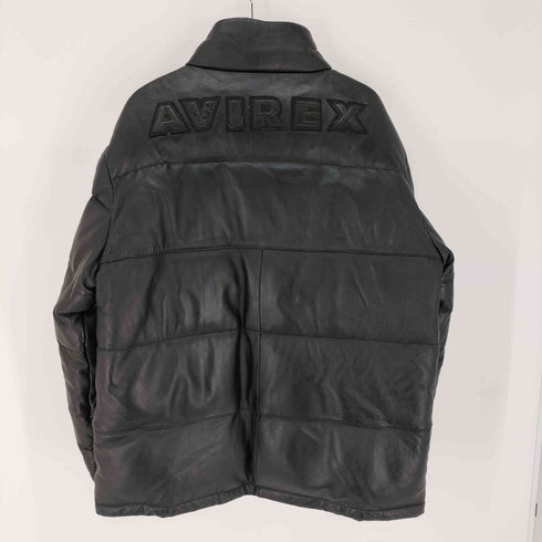 アヴィレックス AVIREX 羊革 レザー ダウンジャケット メンズ import:L
