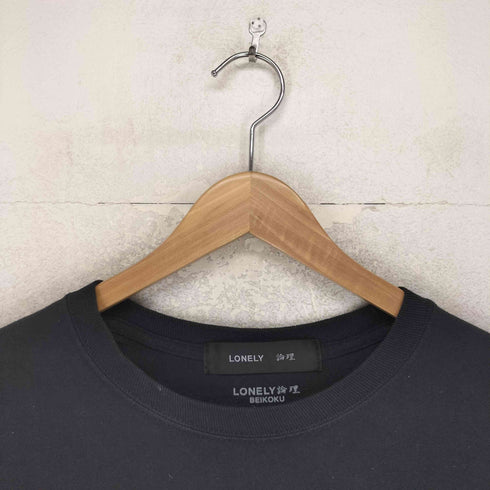 ロンリー LONELY 論理 BEIKOKU NATURE WORLD クルーネック 長袖 Tシャツ メンズ L