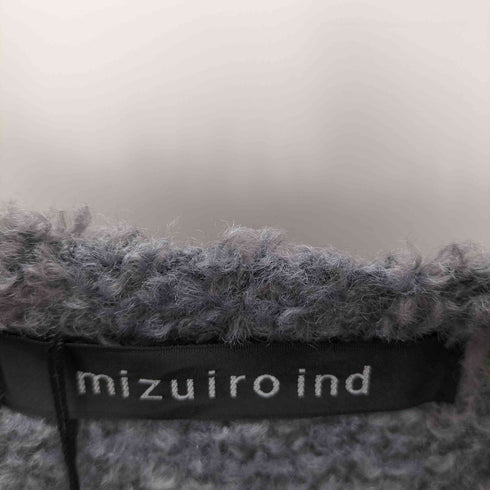 ミズイロインド mizuiro ind へアリーヤーンワイドベスト レディース