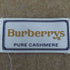 バーバリーズ BURBERRYS ホース刺繍 PURE CASHMERE ウール100% フリンジマフラー レディース