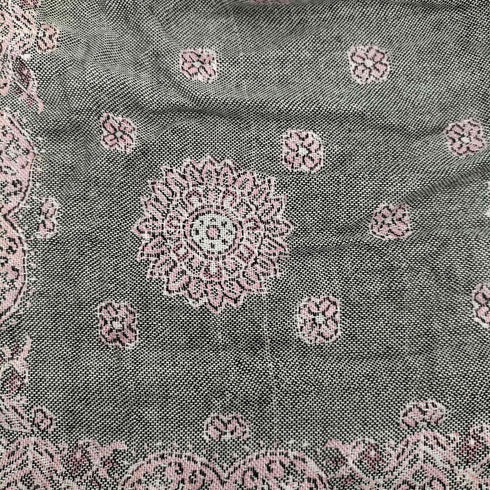 パシュミナ PASHMINA インド製 カシミヤ100% 総柄 ストール レディース