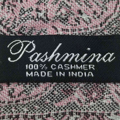 パシュミナ PASHMINA インド製 カシミヤ100% 総柄 ストール レディース
