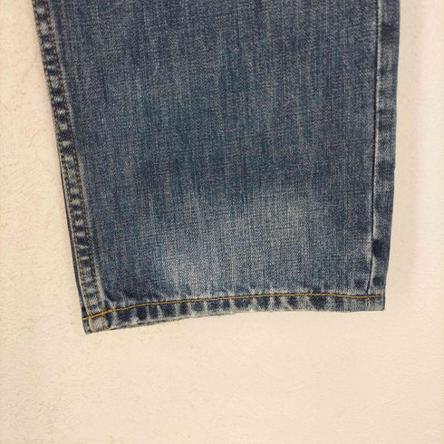 タケオキクチ TAKEO KIKUCHI ボタニカル刺繍 ストレート デニムパンツ メンズ