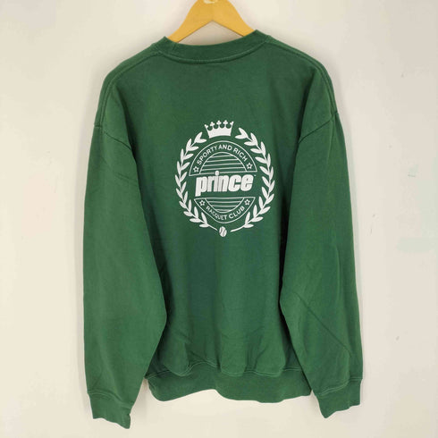 スポーティーアンドリッチ SPORTY& RICH USA製 Prince プリント スウェット プルオーバー メンズ L