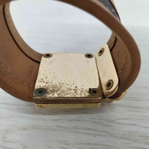 ルイヴィトン LOUIS VUITTON ブラスレ・セリュール マルチ バングル 機番SN0034 レディース S