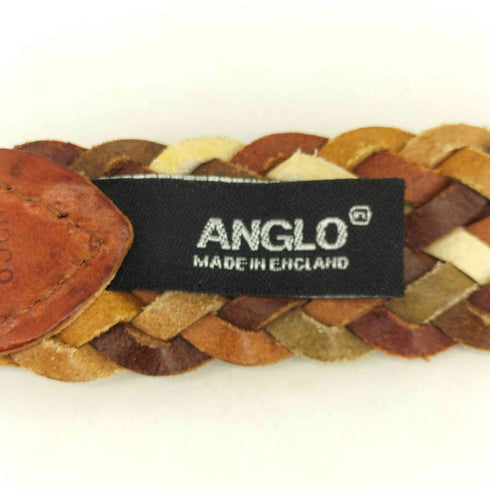 ANGLO 編み込みベルト メンズ 85