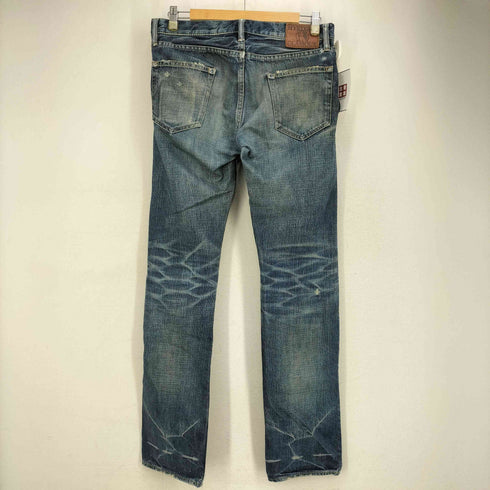 ヒステリックグラマー HYSTERIC GLAMOUR 00S スタッズ ダメージ加工 ローライズ ストレートデニムパンツ メンズ 30