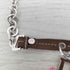 クリスチャンディオール Christian Dior OLD Dロゴ レザー チェーン コンビ チョーカー 花 フラワー レディース ONE SIZE