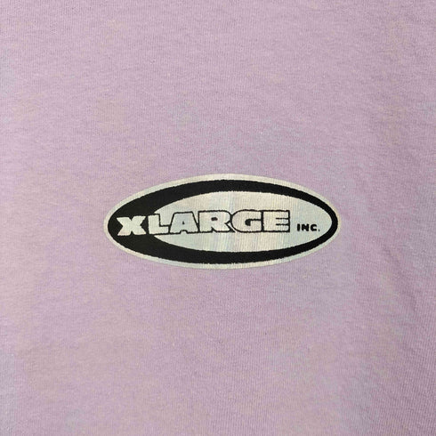 エクストララージ XLARGE HOLOGRAM LOGO ホログラムロゴ フロントプリント 半袖Tシャツ メンズ import:M