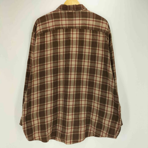タウンクラフト TOWNCRAFT 80s ニカラグア製 ポケット チェック ボタンダウン L/S ネルシャツ メンズ import:XL