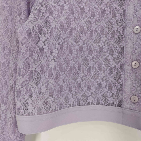 ファーファー furfur 25AW ウエストロゴ レースシャツ レディース ONE SIZE