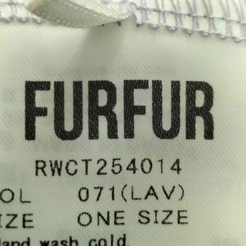 ファーファー furfur 25AW ウエストロゴ レースシャツ レディース ONE SIZE