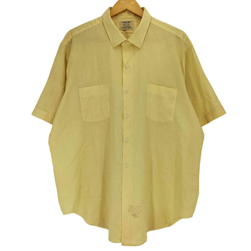 アロー ARROW 60~70s USA製 襟芯 PERMA-IRONタグ ダブルポケット S/S シャツ メンズ 17 2 S