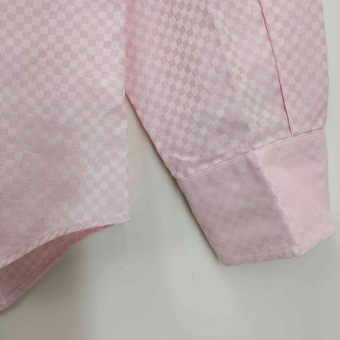 ポールスミスロンドン Paul Smith LONDON イタリア製 チェッカー折柄 襟裏花柄 ドゥエボットーニ シャツ メンズ import:L