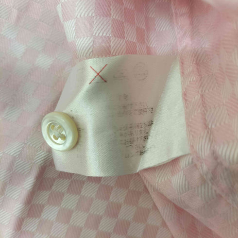ポールスミスロンドン Paul Smith LONDON イタリア製 チェッカー折柄 襟裏花柄 ドゥエボットーニ シャツ メンズ import:L
