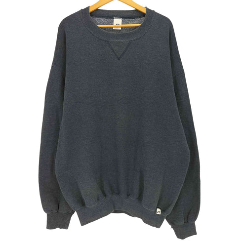 ラッセル Russell 90s メキシコ製 前Vガゼット ブランク クルーネックトレーナー メンズ XLT