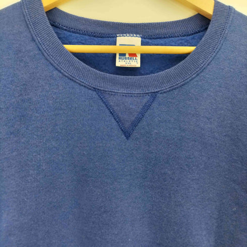 ラッセル Russell 90s メキシコ製 前Vガゼット ブランク クルーネックトレーナー メンズ import:XXL