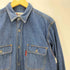 ラッキーストライク LUCKY STRIKE 90-00S OLD ダブル フラップ ポケット L/S デニム ワーク シャツ メンズ import:M