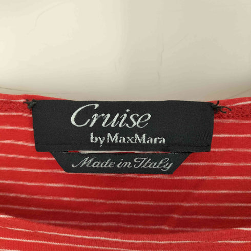 マックスマーラ MAX MARA Uネック ボーダーカットソー レディース
