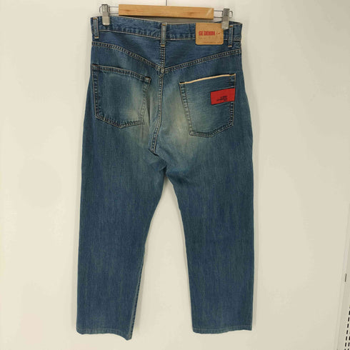 グッドイナフ GOODENOUGH GE DENIM 2003 00S サイド ジップ ギミック ストレート デニム パンツ 赤耳 メンズ 32