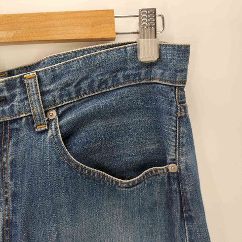 グッドイナフ GOODENOUGH GE DENIM 2003 00S サイド ジップ ギミック ストレート デニム パンツ 赤耳 メンズ 32