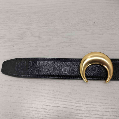 マリーンセル MARINE SERRE SMOOTH LEATHER MOON BELT ムーンバックル レザー ベルト レディース T.85