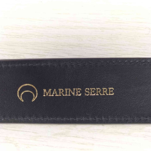 マリーンセル MARINE SERRE SMOOTH LEATHER MOON BELT ムーンバックル レザー ベルト レディース T.85