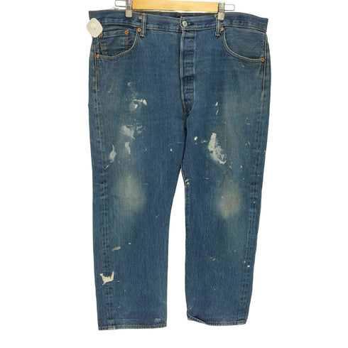 リーバイス Levis 501 ボタンフライ デニム ビッグサイズ ペンキ メンズ W42/L30