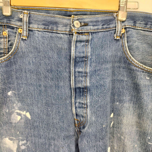 リーバイス Levis 501 ボタンフライ デニム ビッグサイズ ペンキ メンズ W42/L30