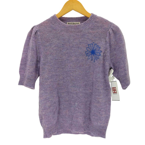 マルディメクルディ Mardi Mercredi MOHAIR TOP PUFF SLEEVE 半袖 ニット レディース ONE SIZE